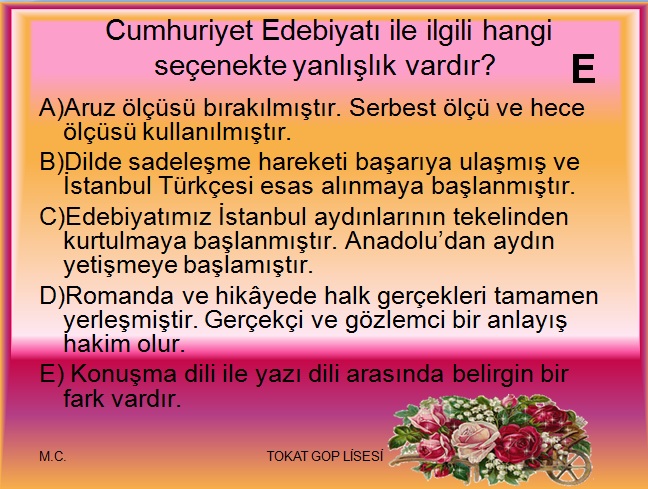 CUMHURİYET EDEBİYATÇILARI