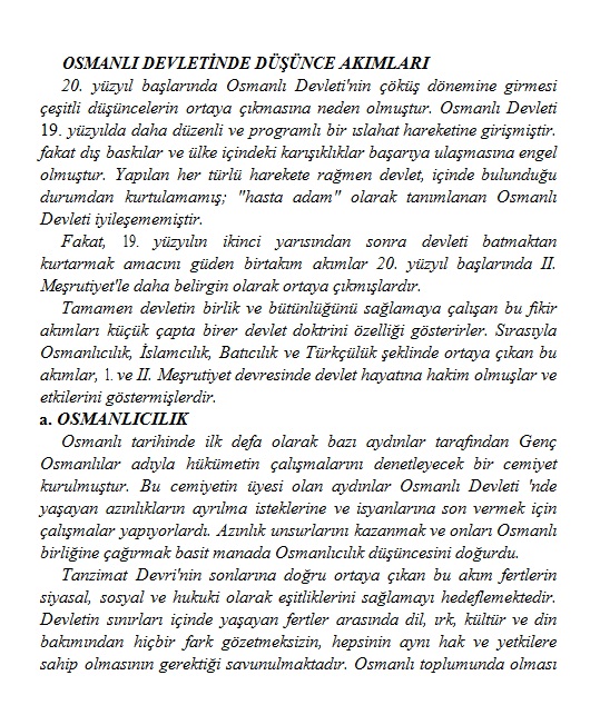 düşünce akımı