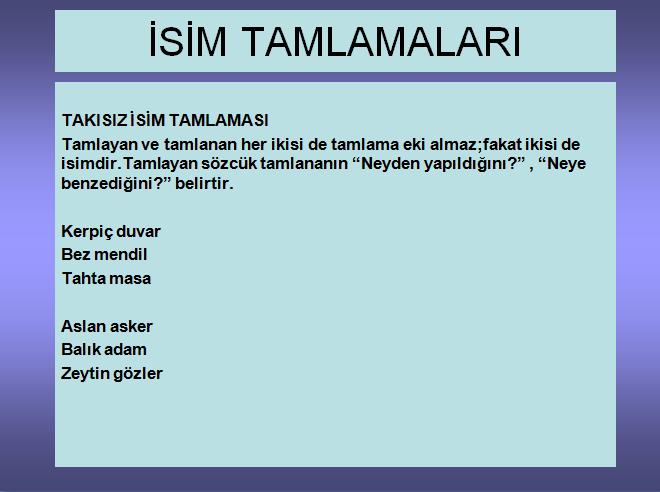 isim tamlamaları2